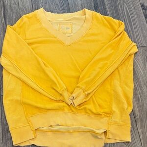 Aerie Light Tan V-Neck Sweater